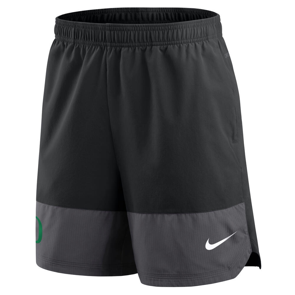 Classic Oregon O, Nike, Black, Shorts, Performance/Dri-FIT, Men, Woven, 6", UV Protective, 883779